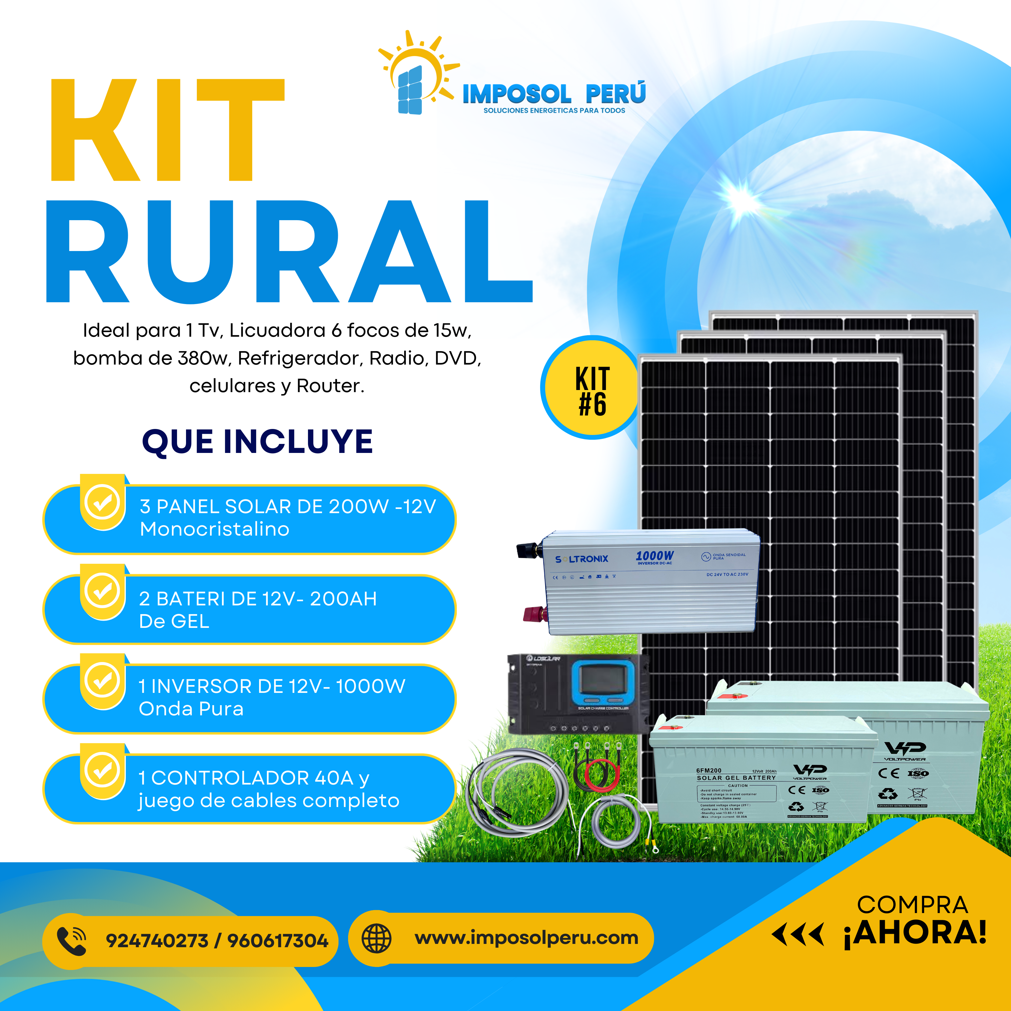 KIT FOTOVOLTAICO RURAL #6